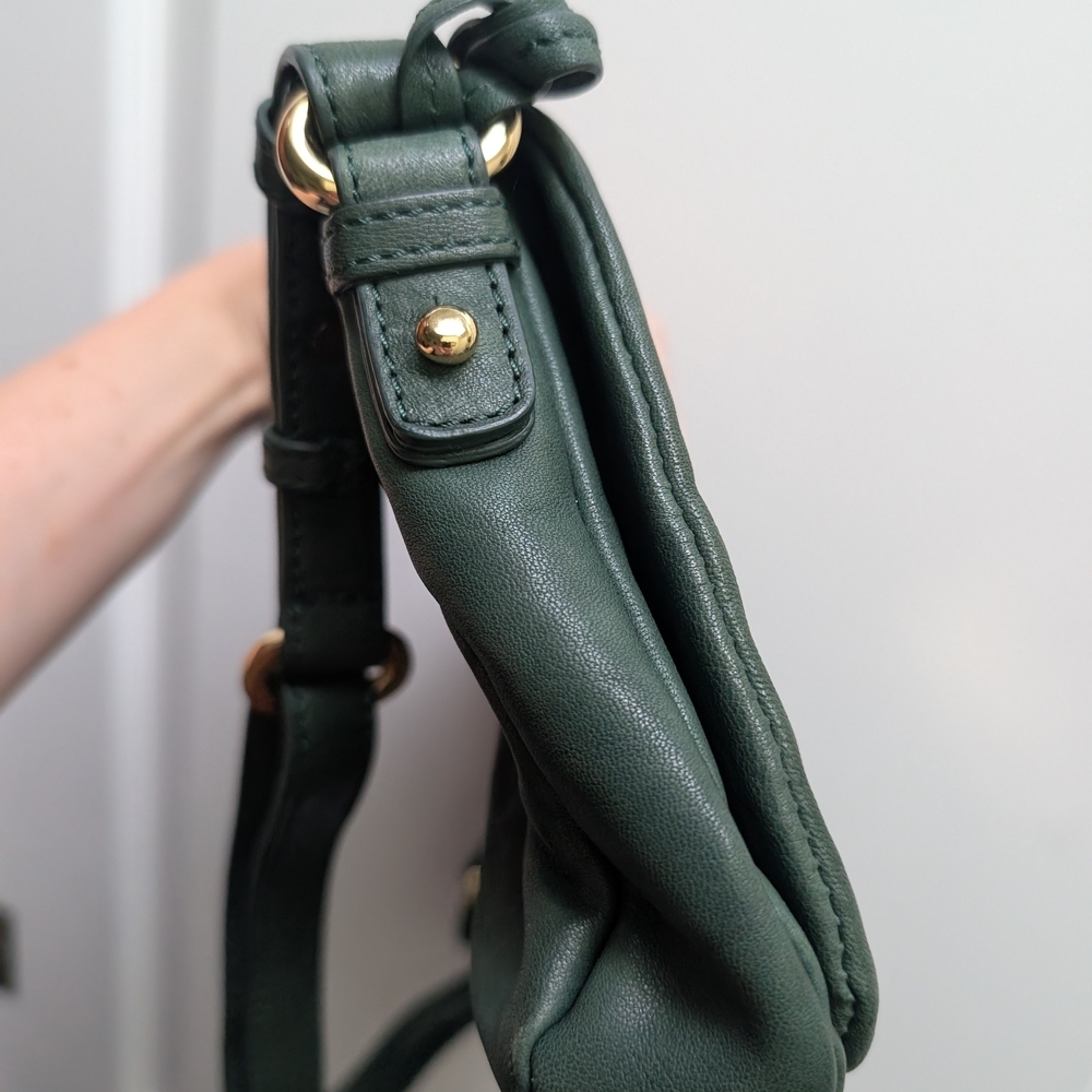 Badgley Mischka Green Leather Women's Bag - Picture 11 of 15